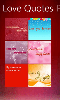 Скриншот приложения Love Quotes Tiles - №3