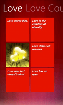 Скриншот приложения Love Quotes Tiles - №5