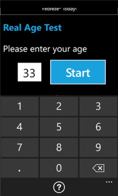 Скриншот приложения Real Age Test - №1