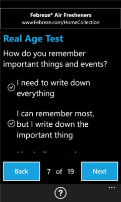 Скриншот приложения Real Age Test - №4