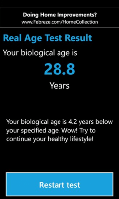 Скриншот приложения Real Age Test - №6