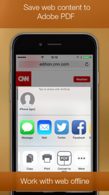 Скриншот приложения PDF Printer for iPhone - №3
