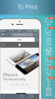 Скриншот приложения To Print - for printing documents, Web pages, pictures, photos, contacts, messages and maps - №5