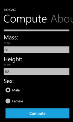 Скриншот приложения BioCalc - №3