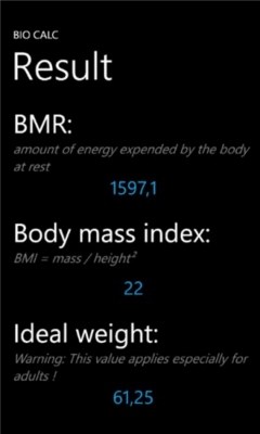 Скриншот приложения BioCalc - №4