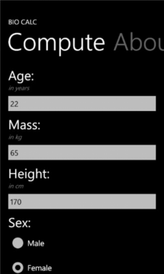 Скриншот приложения BioCalc - №5