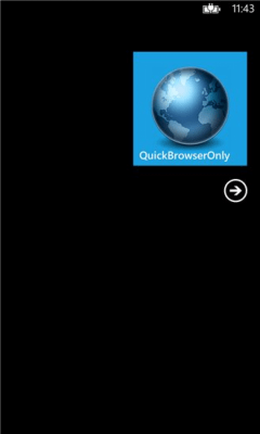 Скриншот приложения QuickBrowserOnly - №1