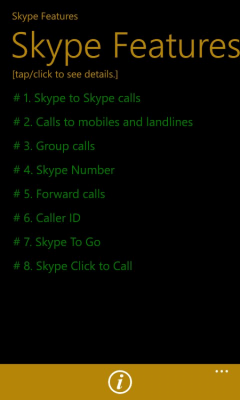 Скриншот приложения Skype Features - №3