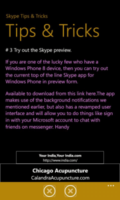 Скриншот приложения Skype Tips and Tricks - №2