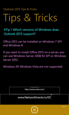 Скриншот приложения Outlook 2013 Tips and Tricks - №2