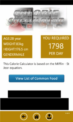 Скриншот приложения Calorie Calculator - №5