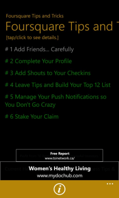 Скриншот приложения FourSquare Tips and Tricks - №3