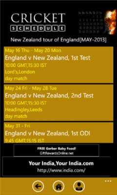 Скриншот приложения Cricket Schedule - №4