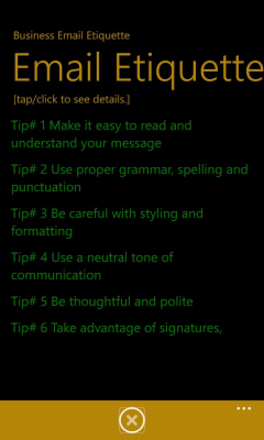 Скриншот приложения Business Email Etiquette - №3