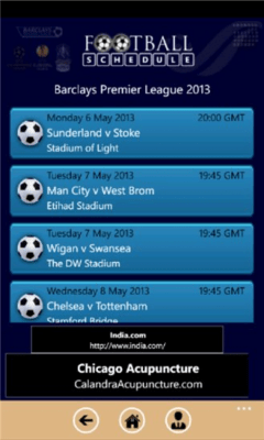 Скриншот приложения Football Schedule - №3