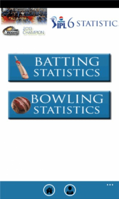 Скриншот приложения IPL6 2013 T20 Statistics - №3