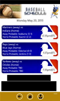 Скриншот приложения Baseball Schedule - №4