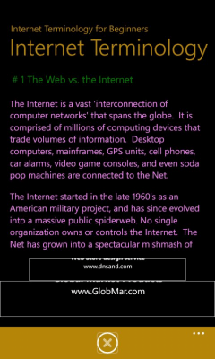 Скриншот приложения Internet Terminology for Beginners - №3