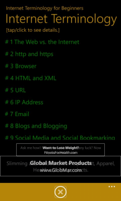 Скриншот приложения Internet Terminology for Beginners - №4