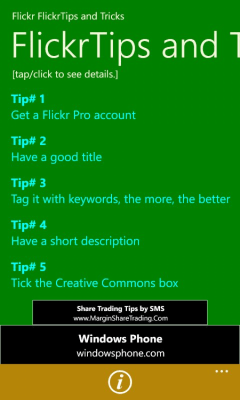 Скриншот приложения FlickrTips and Tricks - №3