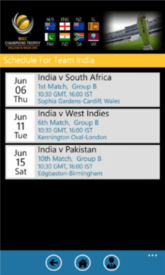 Скриншот приложения ICCChampionsTrophy2013 - №8