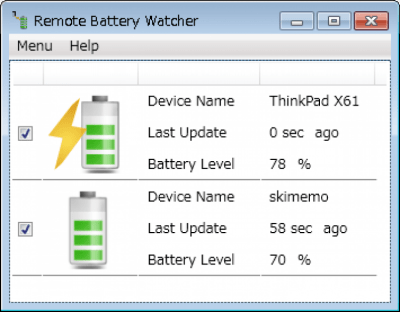 Remote battery
