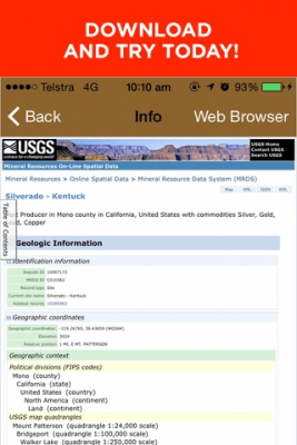 Скриншот приложения Digger's Map - Где найти золото - Природные Ресурсы и Минералы - №3