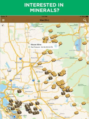 Скриншот приложения Digger's Map - Где найти золото - Природные Ресурсы и Минералы - №4