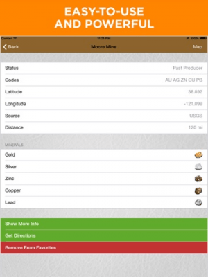 Скриншот приложения Digger's Map - Где найти золото - Природные Ресурсы и Минералы - №5