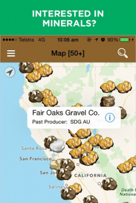 Скриншот приложения Digger's Map - Где найти золото - Природные Ресурсы и Минералы - №8