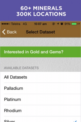 Скриншот приложения Digger's Map - Где найти золото - Природные Ресурсы и Минералы - №9