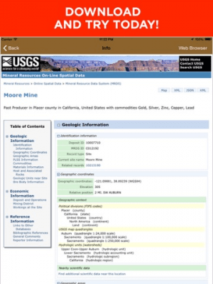 Скриншот приложения Digger's Map - Где найти золото - Природные Ресурсы и Минералы - №10