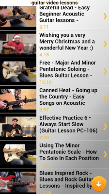 Скриншот приложения Уроки игры на гитаре - №2