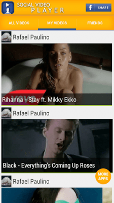 Скриншот приложения FB Video Player - №4