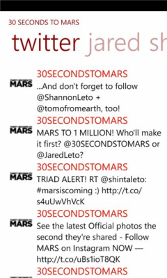 Скриншот приложения 30 Seconds to Mars - №1