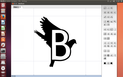 Скриншот приложения BirdFont для Linux - №1