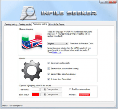 Скриншот приложения InFile Seeker - №3