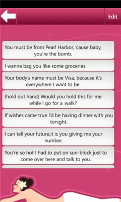 Скриншот приложения Pickup Lines - №3