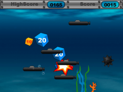 Скриншот приложения Submarine Game HD Lite - №2