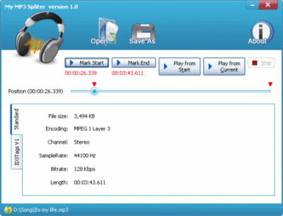 Скриншот приложения My Mp3 Splitter - №1