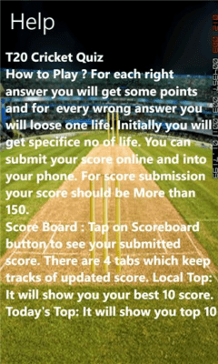 Скриншот приложения T20 Cricket Quiz - №8