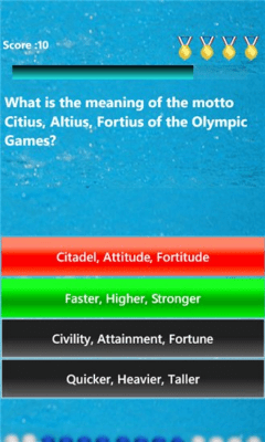 Скриншот приложения Olympque Quiz - №3