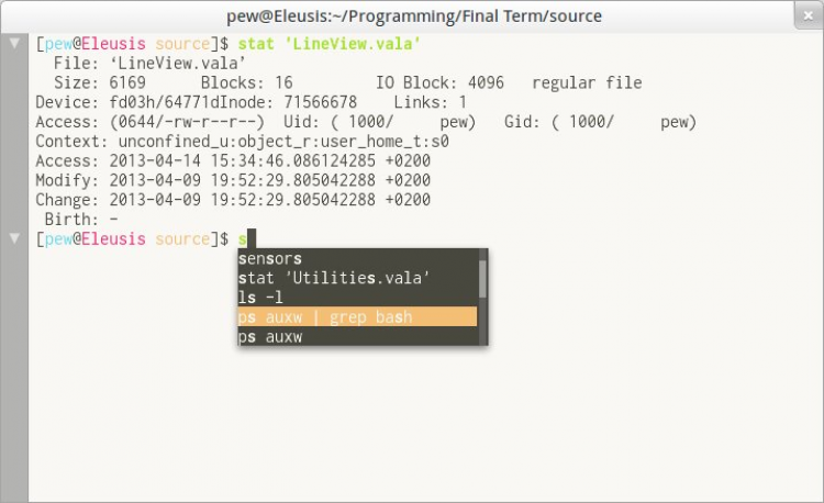UART терминал +Linux gui. Linux Terminal with autocomplete. Autocomplete Bash. Term.