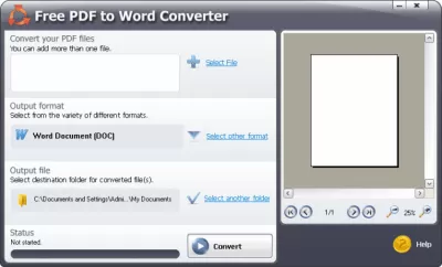 Скриншот приложения SmartSoft Free PDF to Word Converter - №1