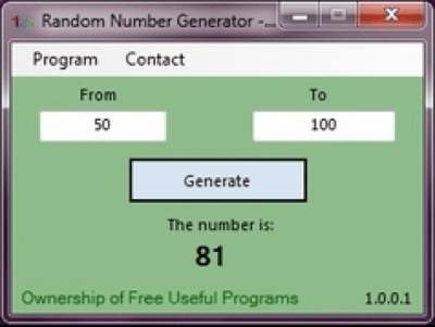 Скриншот приложения Random Number Generator - №1