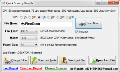 Скриншот приложения QuickScan Portable - №1