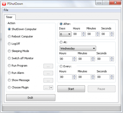 Скриншот приложения PShutDown Portable - №2