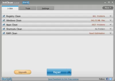 Скриншот приложения JetClean - №3