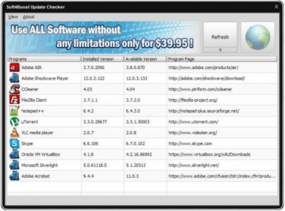 Скриншот приложения Soft4Boost Update Checker - №1