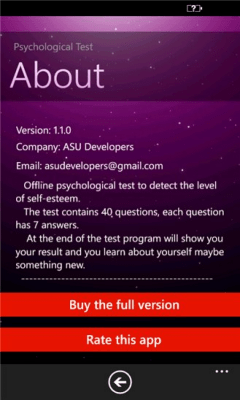 Скриншот приложения Psychological Test - №3